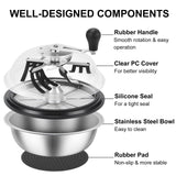 13 in Bud Leaf Bowl Trimmer, Bud Bowl Trimmer with Switchable Stainless Steel Blades & Clear Visibility Dome