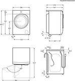AEG Series 6000 L6FBA51480 washing machine Front-load 8 kg 1400 RPM White