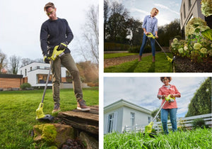 18V ONE+ Cordless Lawnmower and Grass Trimmer Twin Kit (1 x 4.0Ah)