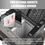 Alpicool T50 50L Compressor Car Refrigerator, Portable Camping Fridge DC 12v Freezer for TruckCampervanRVBoat